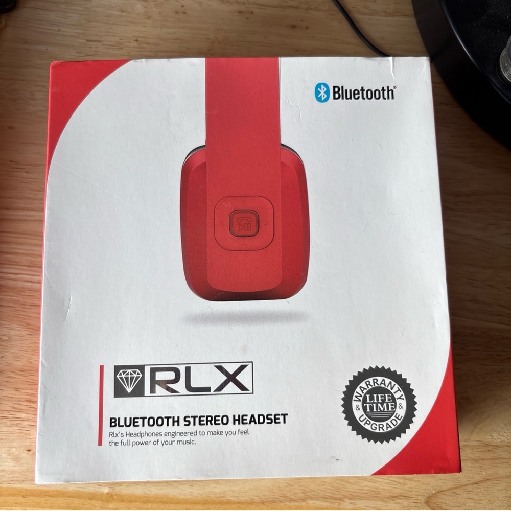 RLX Bluetooth Stereo Red Headset Open Box